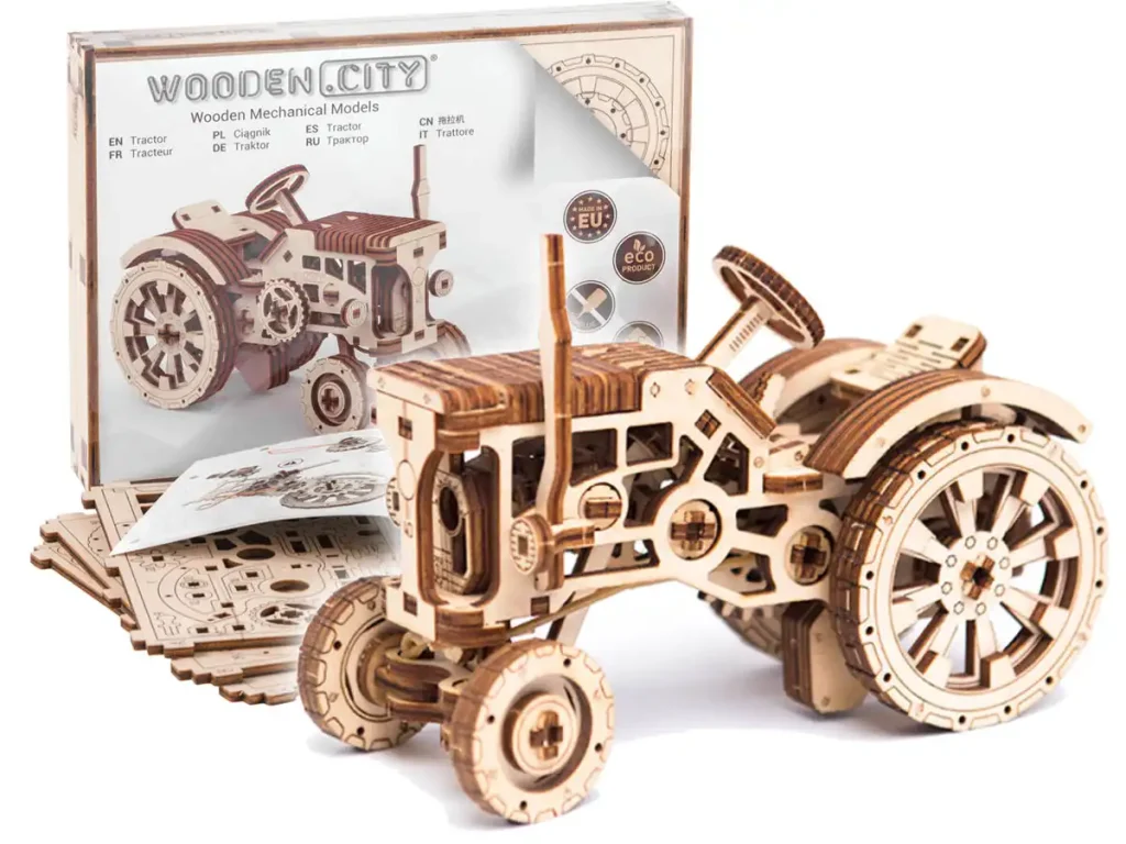 Wooden Puzzle 3D Tractor Opis 7