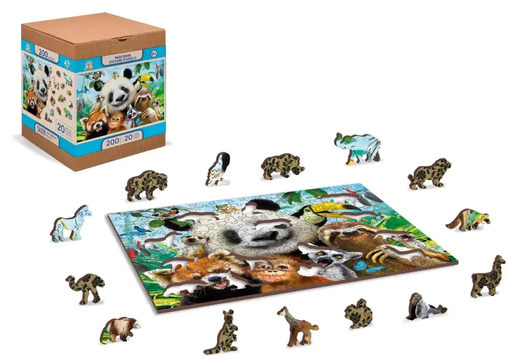 Puzzle bois animaux 200 Bienvenue dans la Jungle 6