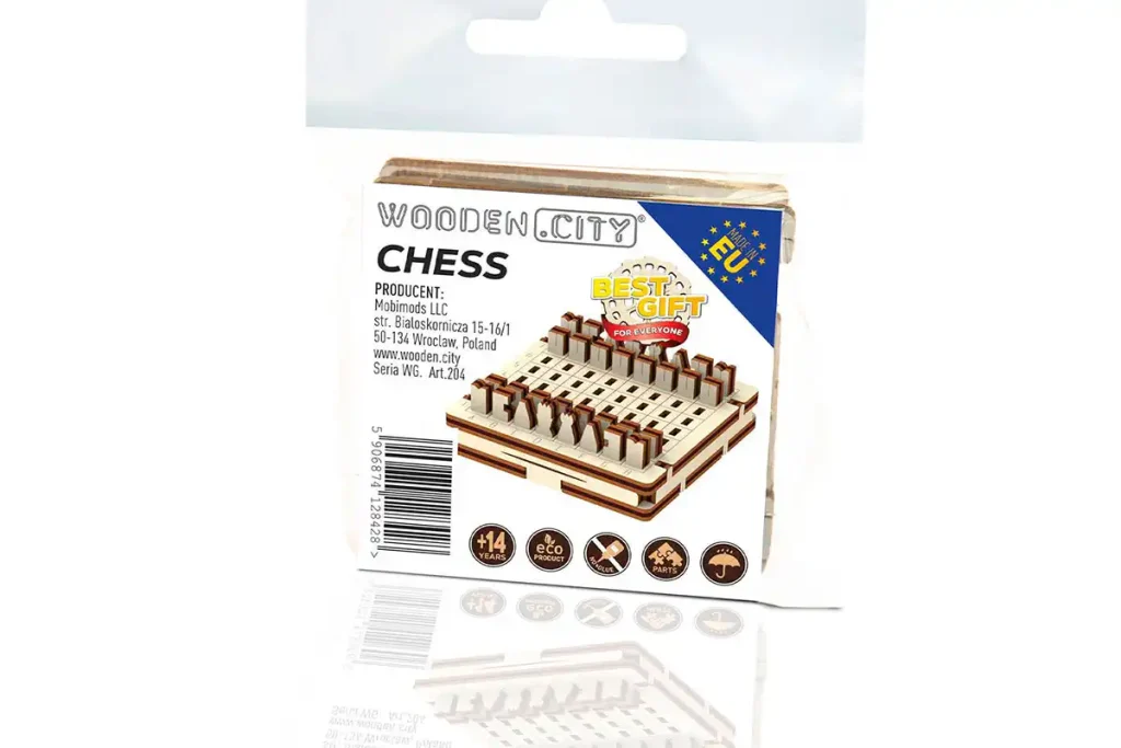 Wooden Puzzle 3D Game Chess Opis 4