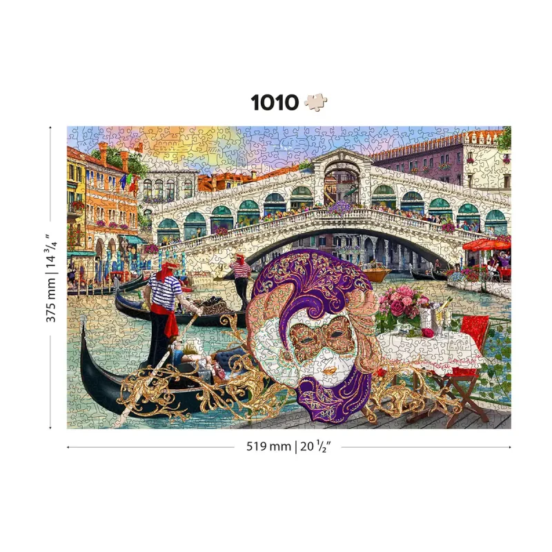 Wooden Puzzle 1000 Venice Carnival 14