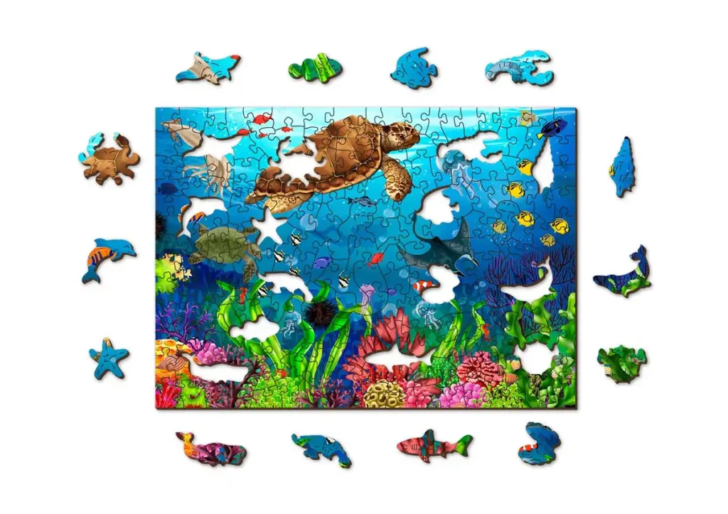 Wooden Puzzle 200 Diving Paradise opis 1