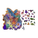 Puzzle bois forme animaux 300 Jungle 1