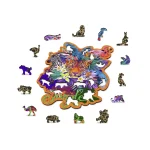 Puzzle bois forme animaux 155 Jungle 3