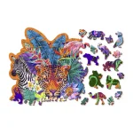 Puzzle bois forme animaux 155 Jungle 1