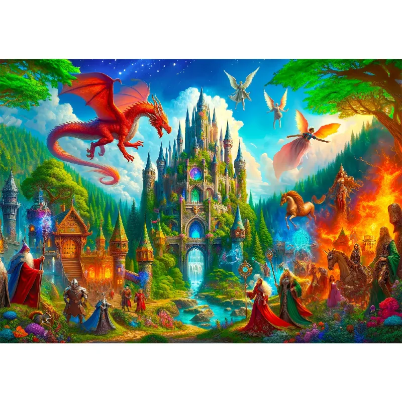 Fantasy Castle 1000 Wooden Puzzle 9