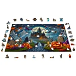 Wooden Puzzle 1000 Ghostly Pumpkin Night 6