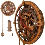 3D Wooden Clock Puzzle - Industrial Vintage Wall Clock 2