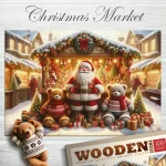 Christmas Market 1000 Wooden Puzzle 4