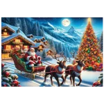 Santa Claus Is Comin' 1000 Wooden Puzzle 8