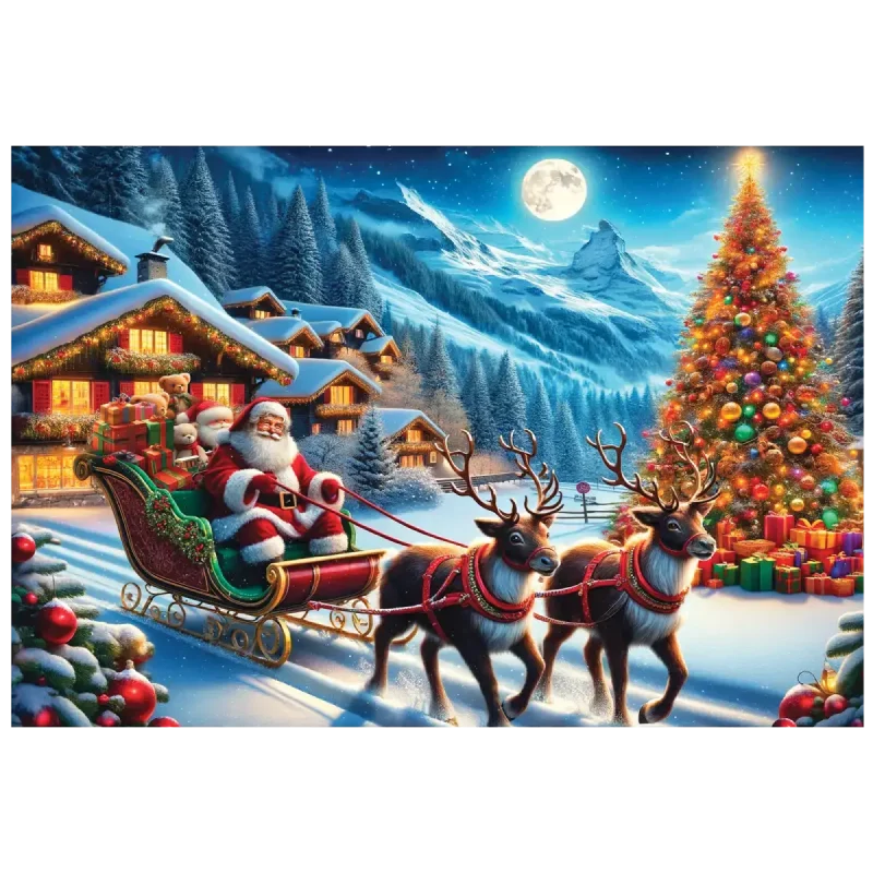 Santa Claus Is Comin' 1000 Wooden Puzzle 8