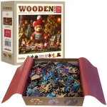 Wooden Puzzle 1000 Xmas Teddy Bear 1