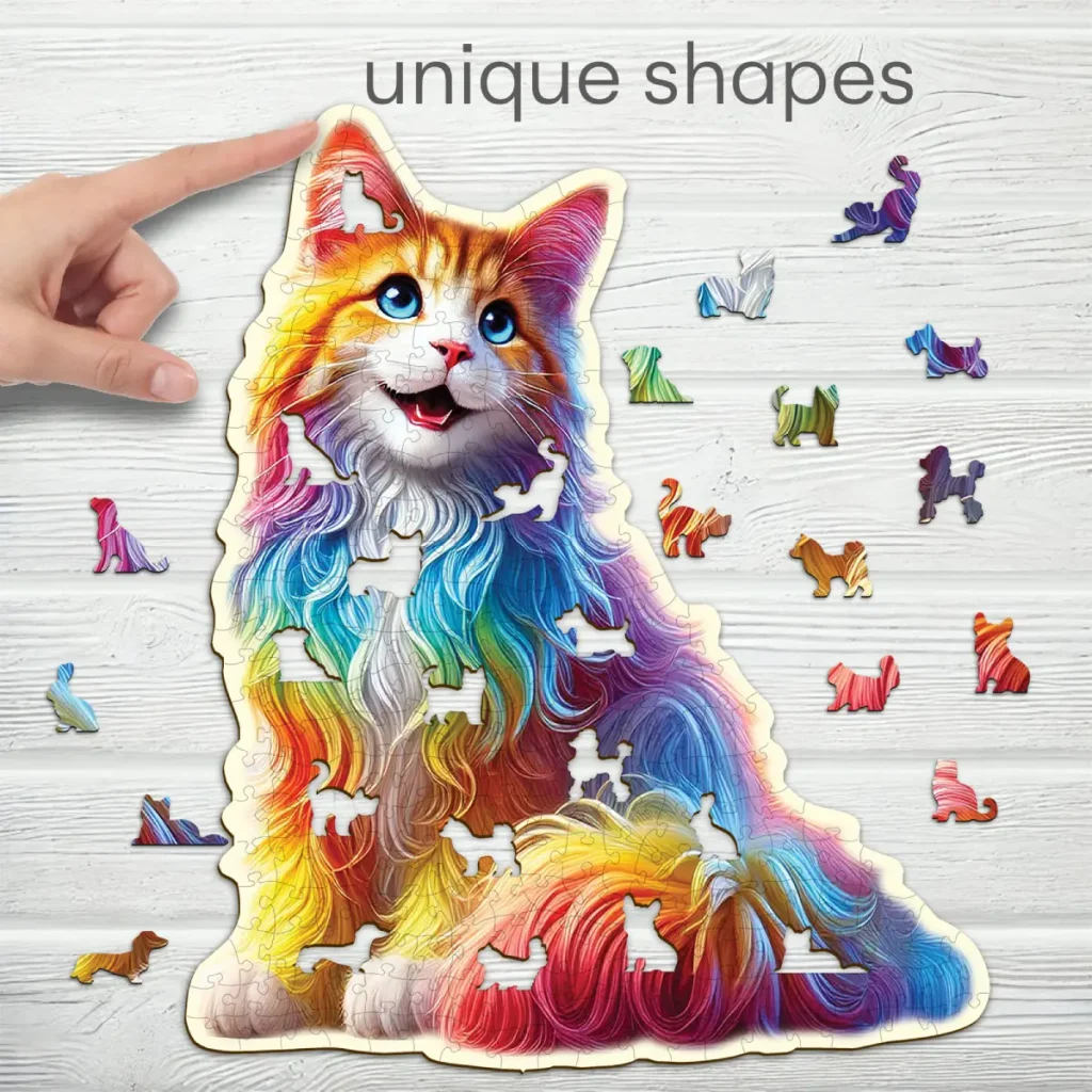 Colorful Cat Fantasy 250 Wooden Puzzle 4