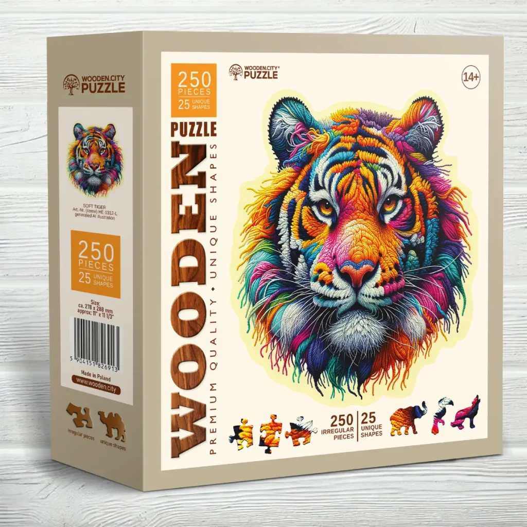 Soft Tiger 250 Wooden Puzzle 4