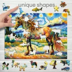 Wooden Puzzle 150 Modern Horse 3