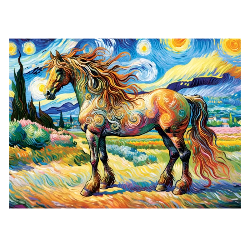 Wooden Puzzle 150 Modern Horse 7