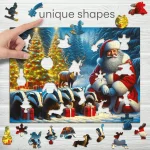 Santa & Badgers 150 Wooden Puzzle 3