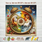 Clock Horses 250 Wooden Puzzle 4