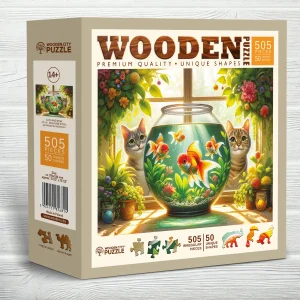 Cats and Fish 500 Wooden Puzzle 2