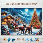 Santa’s Sleigh 500 Wooden Puzzle 1