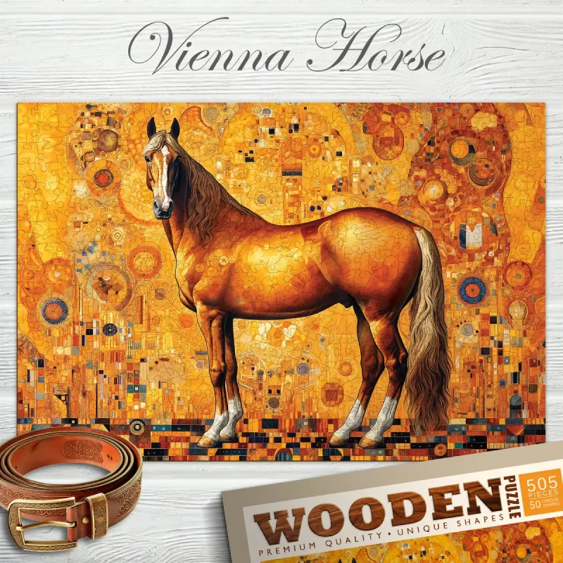 Vienna Horse 500 Wooden Puzzle 4
