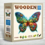 Colorful Butterfly 150 Animal Shaped Wooden Puzzle 3