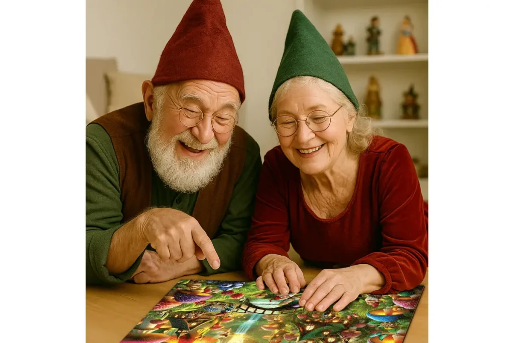 Mushroom Wonderland 1000 Wooden Puzzle Opis 2