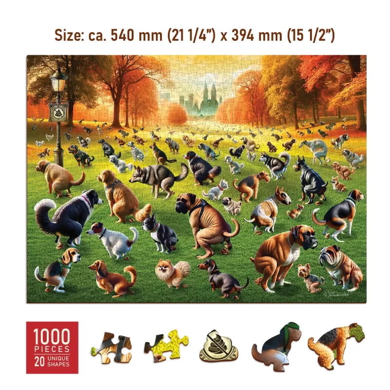 Puppies Poopies 1000 Wooden Puzzle 4