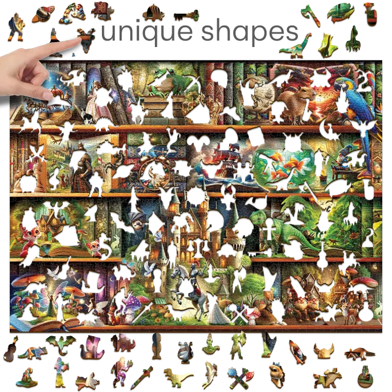 Stories On Every Shelf 1000 Wooden Puzzle 3