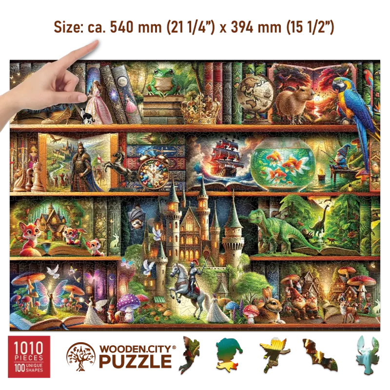 Stories On Every Shelf 1000 Wooden Puzzle 4