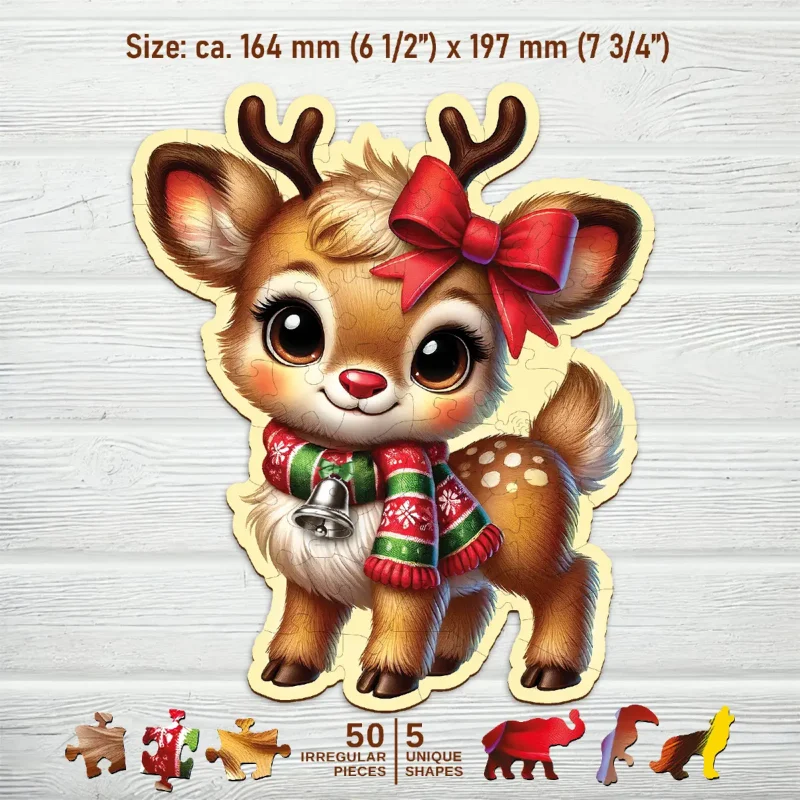 Winter Forest Friend 50 Wooden Puzzle 4