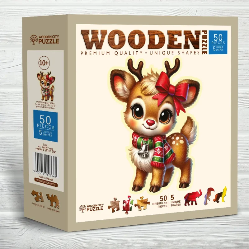 Winter Forest Friend 50 Wooden Puzzle 5