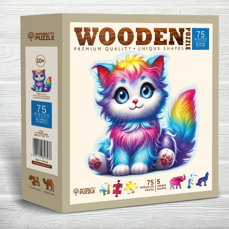 Fantasy Kitty 75 Wooden Puzzle6