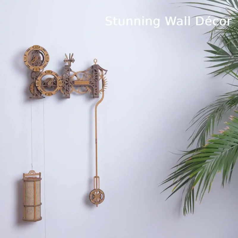 3D Wooden Clock Puzzle - Steampunk Gearworks Wall Clock 4