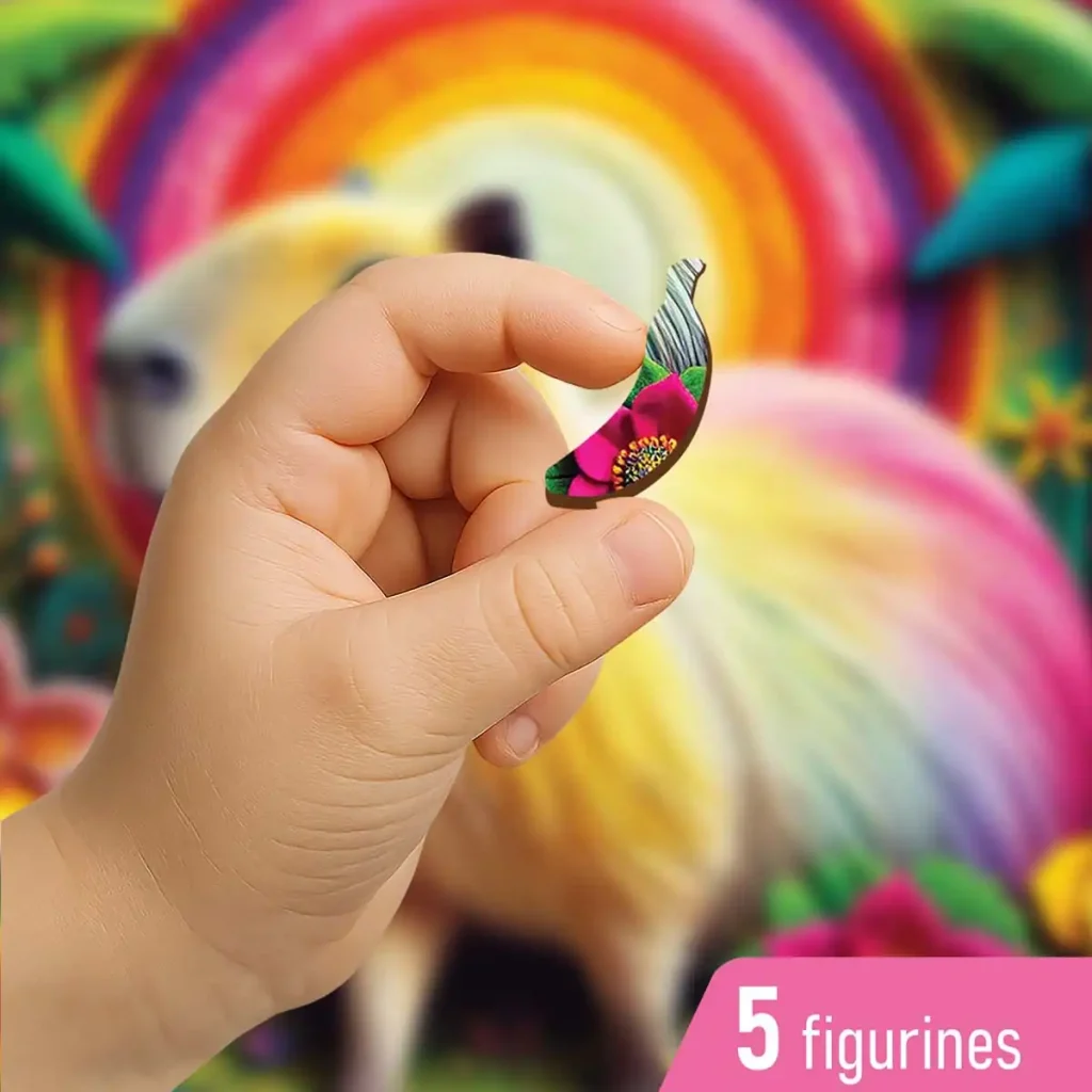 Wooden Puzzle 20 Tropical Capybara Garden 4