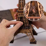 D Wooden Escape Puzzle Box Eiffel Tower 7