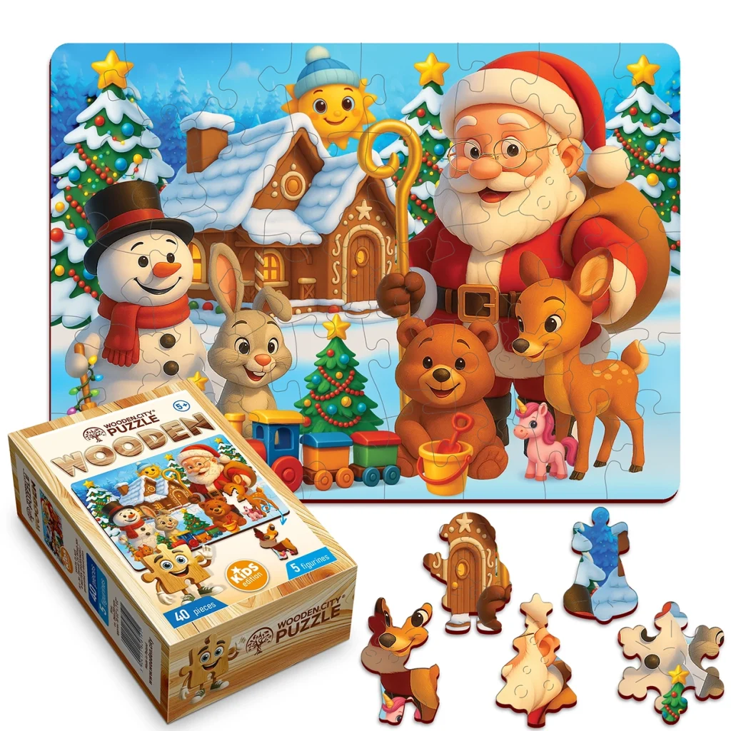 Wooden Puzzle 40 Santa Claus 1