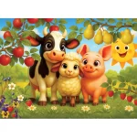 Wooden Puzzle 40 Animals In The Orchard 2