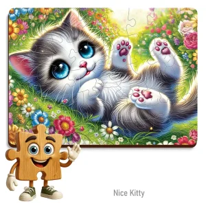 Wooden Puzzle 40 Mermaid And Dolphin 1