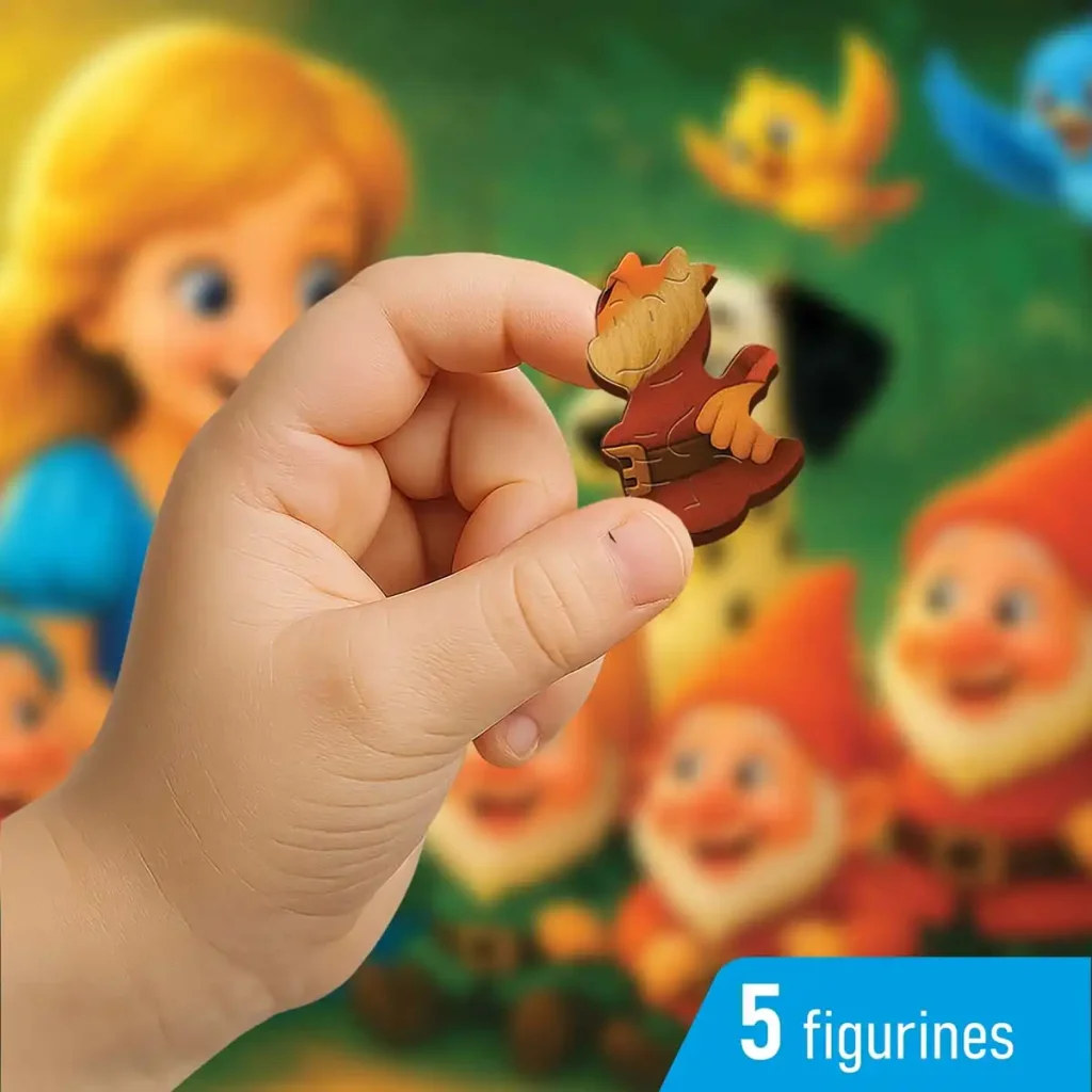 Wooden Puzzle 40 Princess and the Dwarfs 4