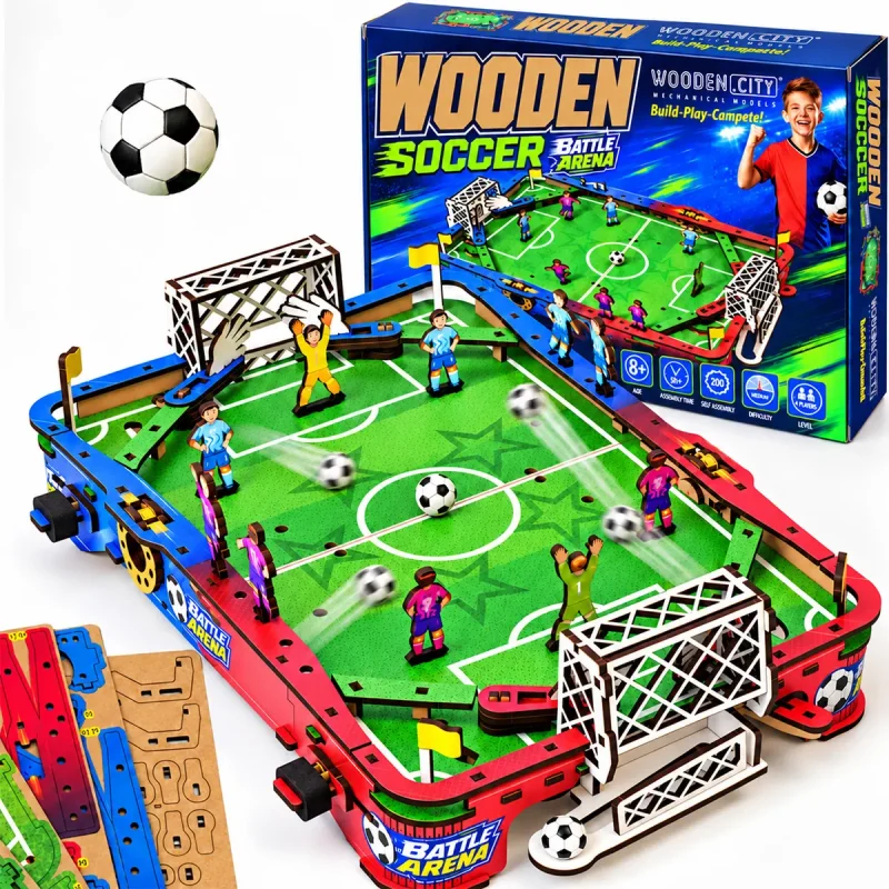 3D Wooden Puzzle Football Battle Arena 1