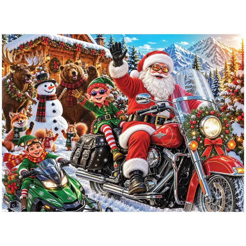 wooden-puzzle-1000-christmas-in-high-gear-2 wooden puzzle 1000
